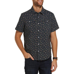 Men's Howler Brothers Open Country Snap Button Up Shirt Large Dark Slate