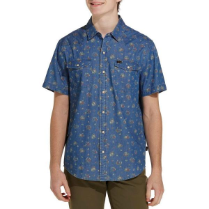 Men's Howler Brothers H Bar Button Up Shirt 2XLarge Washed Indigo