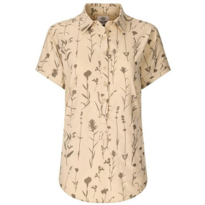 Women's Flylow Aster Button Up Shirt Small Dune Wildflower