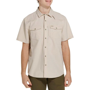 Men's Howler Brothers Emerger Tech Button Up Shirt Large Chalk