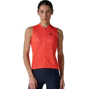 Women's PEARL iZUMi Attack Sleeveless Cycling Shirt Medium Fiery Coral Waverock