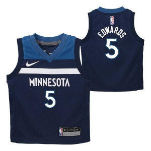 Toddler Minnesota Timberwolves Anthony Edwards #5 Nike Icon Edition Swingman Jersey 3T Navy
