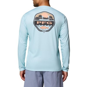 Men's Columbia Terminal Tackle PFG Shield Long Sleeve T-Shirt 2XLarge Marine Light