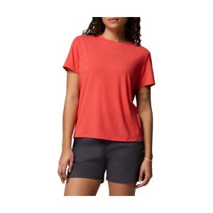 Women's Columbia CSC Soft Sretch T-Shirt Large Pop Red Heather