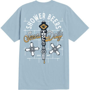 Men's Troll Co. Clothing Shower Beers T-Shirt XLarge Denim