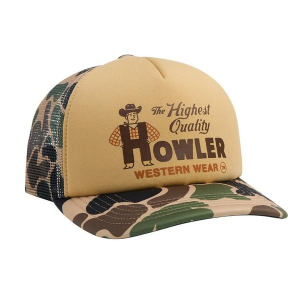 Men's Howler Brothers Western Wear Snapback Hat One Size Khaki/Camo