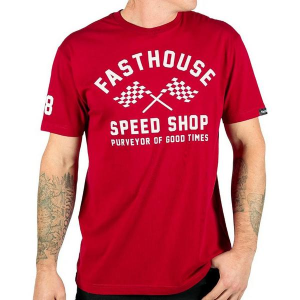 Men's FASTHOUSE Crossroad T-Shirt Medium Red