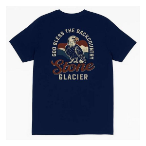 Men's Stone Glacier Patriot T-Shirt Medium Blue