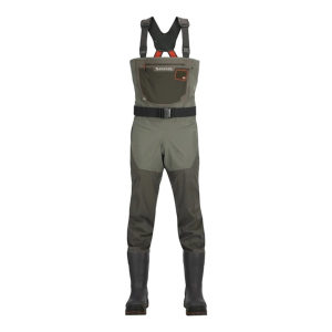 Men's Simms G3 Bootfoot Felt Sole Guide Waders Waders Adult 10 Gunmetal