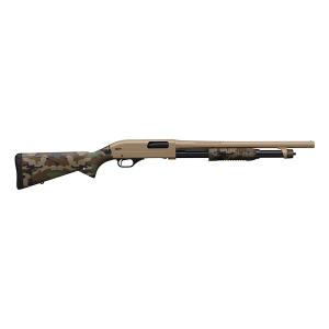 Winchester SXP Defender 12 Pump Shotgun Woodland/FDE Cerakote