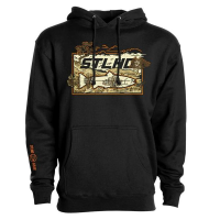 Men's STLHD Gear Men's STLHD High Desert Premium Fly Fishing Hoodie Large Black