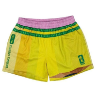 Men's Baseball Lifestyle 101 Shorts Small Yellow/Pink