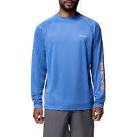Men's Columbia Terminal Tackle Long Sleeve T-Shirt XLarge Vivid Blue Heather