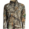 Men's King's Camo Hunter Hunting 1/4 Zip Pullover  Realtree Edge