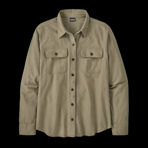 Long-Sleeved Organic Cotton Midweight Fjord Flannel Shirt - Women