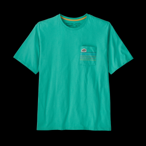 Line Logo Ridge Stripe Organic Pocket T-Shirt  - Men