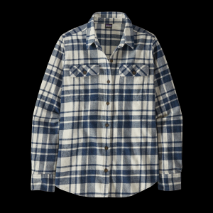 Long-Sleeved Organic Cotton Midweight Fjord Flannel Shirt - Women