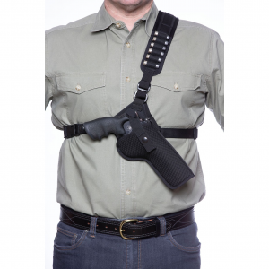 Diamond D Denali Revolver Chest Holster in Black | Size 4-5/8" Revolver