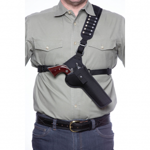 Diamond D Denali Revolver Chest Holster in Black | Size 6.5" Revolver