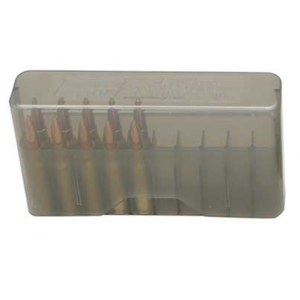 MTM Case-Gard J-20 Slip Top Rifle Ammo Box 20 Round in Clear Smoke | Size XS-41