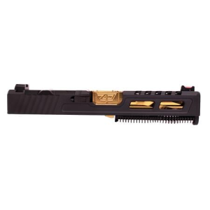 Zaffiri Precision RTS ZPS.2 RMR Cut Slide, Gold Barrel, and Sights Upper Combo for Glock 19 Gen3 -
