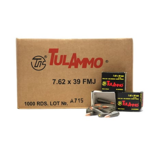 Tula Ammo 7.62X39 124 GR HP STEEL CASE 1000 ROUNDS