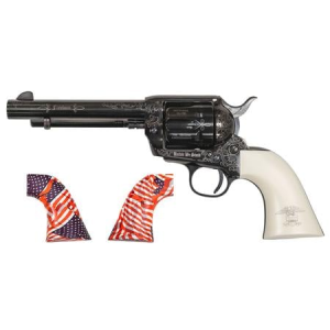 EMF GWII Freedom Revolver 45 Colt with 5.5 inch Barrel, Custom Engraving and USA Flag Grips