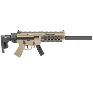 GSG GSG-16 22LR Rimfire Carbine with Tan Stock and Collapsible Stock