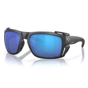 Costa Del Mar King Tide 8 Sunglasses with Black Pearl Frame and Blue Mirror Polarized Lenses