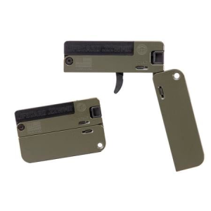 Trailblazer Firearms Lifecard 22WMR Folding Single-Shot Pistol with OD Green Finish