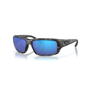Costa Del Mar Fantail Sunglasses with Tiger Shark Ocearch Frame and Blue Mirror Lenses