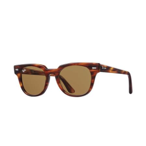 Ray-Ban Meteor Classic with Gloss Striped Havana Frame and Brown Classic B-15 Lenses