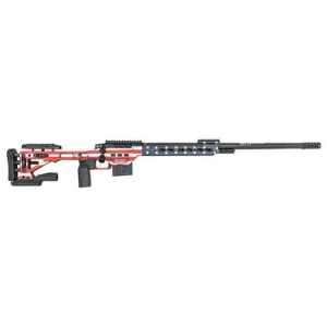 Masterpiece Arms 6.5 Creedmoor Precision Rifle with Patriot Cerakote Finish and Black Barrel
