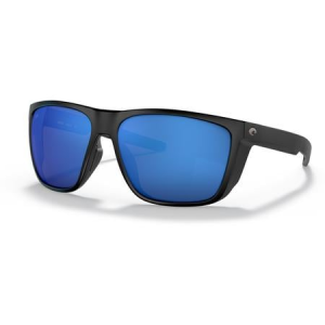 Costa Del Mar Ferg XL with Matte Black Frame and Blue Mirror Lenses
