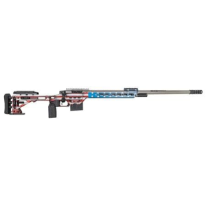 Masterpiece Arms 65CMBA 6.5 Creedmoor Bolt-Action Precision Rifle with American Flag Finish and Polished Barrel