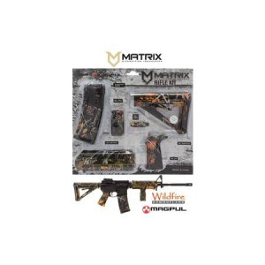 Matrix Diversified Magpul MOE AR-15 Wildfire Camo with 30 Round Magazine (Mil-Spec Stock)