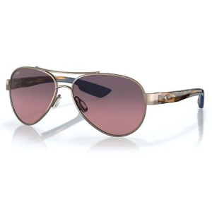 Costa Del Mar Loreto Sunglasses with Golden Pearl Frame and Rose Gradient Lenses