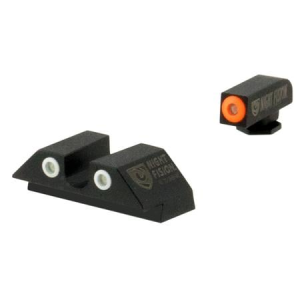 Night Fision OEM Replacement Night Sight Square Tritium Green/Orange Front, Green/Black Rear