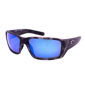 Costa Del Mar Fantail Pro Sunglasses with Tiger Shark Frames and Blue Mirror Lenses
