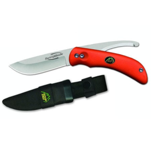Outdoor Edge SwingBlaze Orange Hunting Knife with Belt Sheath