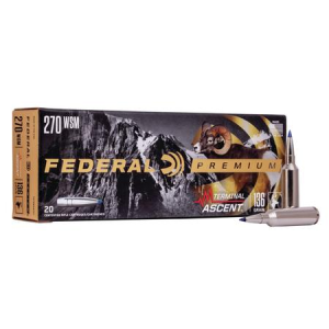 Federal 270 Winchester Short Magnum 136 gr Terminal Ascent 20/Box