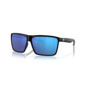 Costa Del Mar Rincon Sunglasses with Black Frame and Blue Mirror Lenses