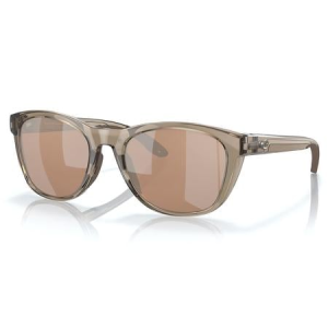 Costa Del Mar Aleta Sunglasses with Taupe Crystal Frame and Copper Silver Mirror Polarized Lenses