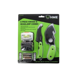 Hme Products 3 Piece Knife Combo With Headlamp