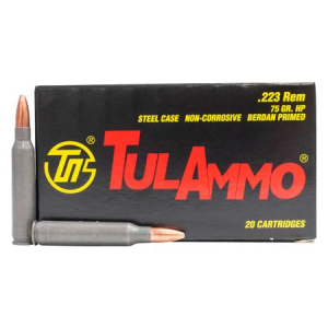 Tula Ammo 223 Rem 75 gr Hollow Point Steel Case 20/Box