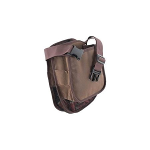 AAE Large Brown Leather Shell Pouch