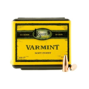 Speer Reloading 22 Cal 50 Grain JSP Varmint 100/Box