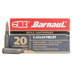 Barnaul 5.45x39 60 GR FMJ Steel Case 20/Box