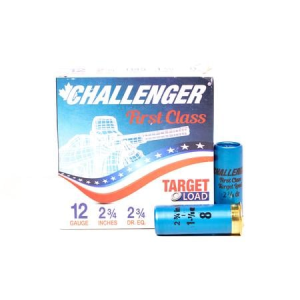 Challenger Ammo 12 Gauge 2 3/4 in 8 Shot Target Load First Class 25/Box