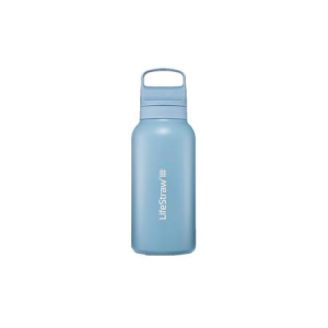 Lifestraw 1L GO Stainless Steel Water Bottle with Filter - Icelandic Blue